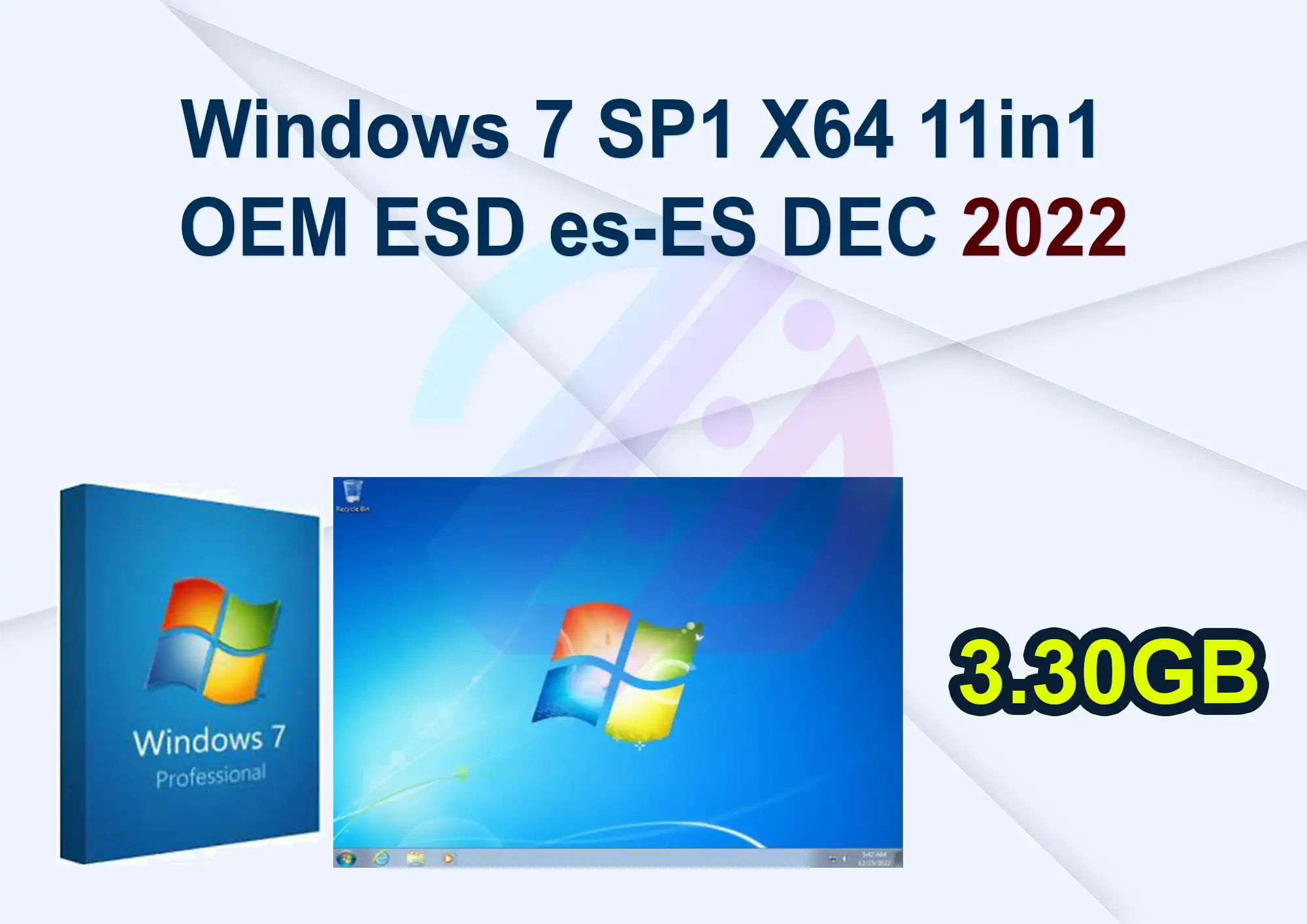 Windows 7 SP1 X64 11in1 OEM ESD es-ES DEC 2022