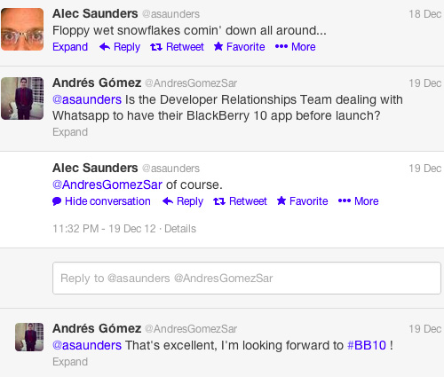 Kepastian Aplikasi WhatsApp di BlackBerry 10 via Twitter