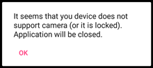 sin permiso para camara