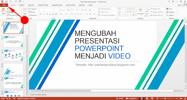 Cara Mengubah Presentasi PowerPoint Menjadi Video di Microsoft Office