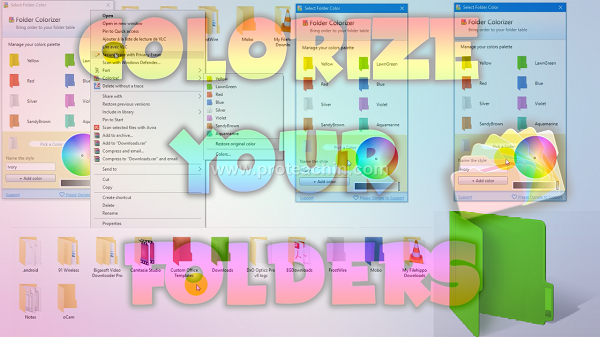 أفضل برنامج لتغيير ألوان الملفات وتلوين الملفات بجميع الألوان مع التفعيل Folder Colorizer