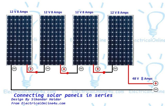 Connecting Solar Panels In Series Wiring Diagram Calculation