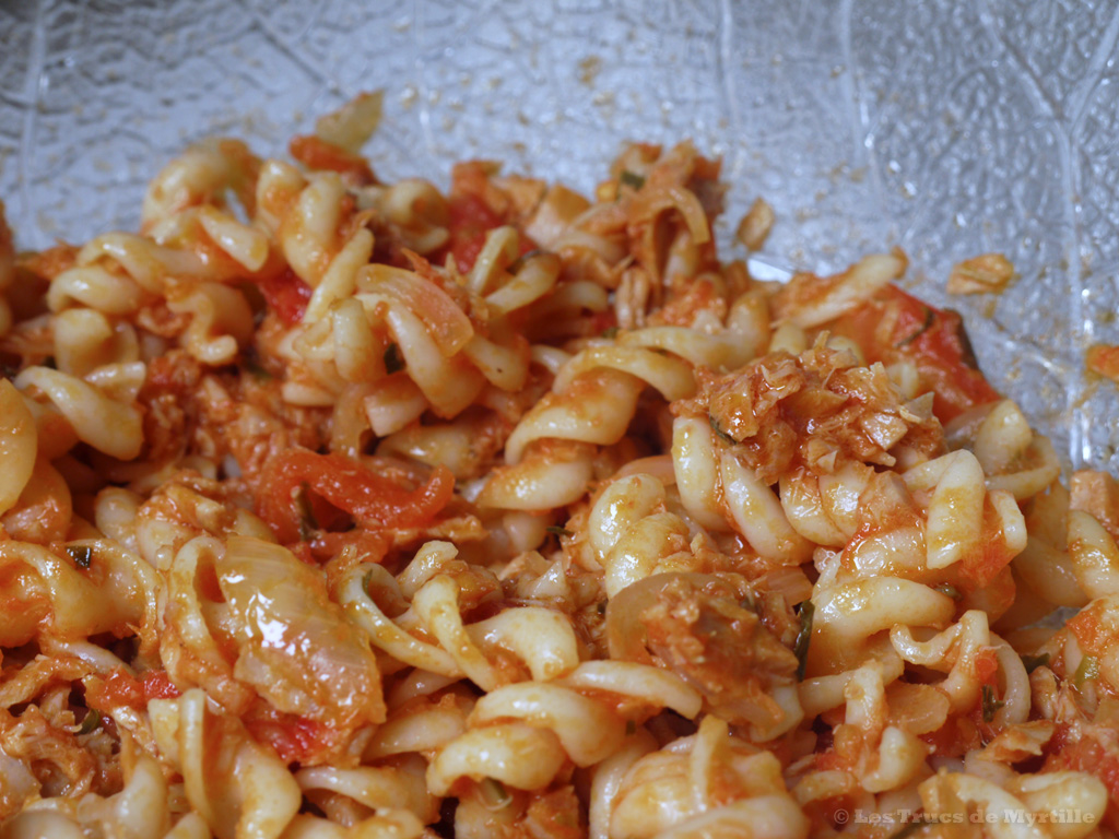 Pâtes au thon et aux tomates de Jamie Oliver (voir la recette)