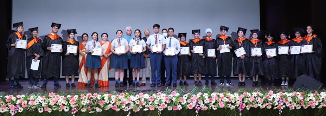 Prize Distribution Function and Graduation Ceremony at Sat Paul Mittal School