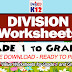 DIVISION WORKSHEETS for Grade 1 to Grade 6 (Free Download