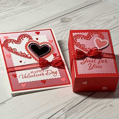 Valentine Card and Treat Box from Stampin' Up!