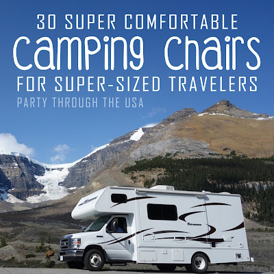 Plus sized bodies need comfortable camping chairs too, so these manufacturers have delivered.  Reviewed by a real supersized traveler!