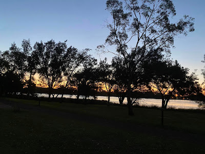 Sunset Swan River, Belmont, Western Australia.