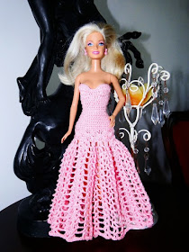 Vestido Longo de Crochê Para a Barbie - Por Pecunia MillioM 2