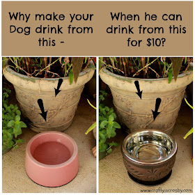 elevated dog bowl diy, dog bowl