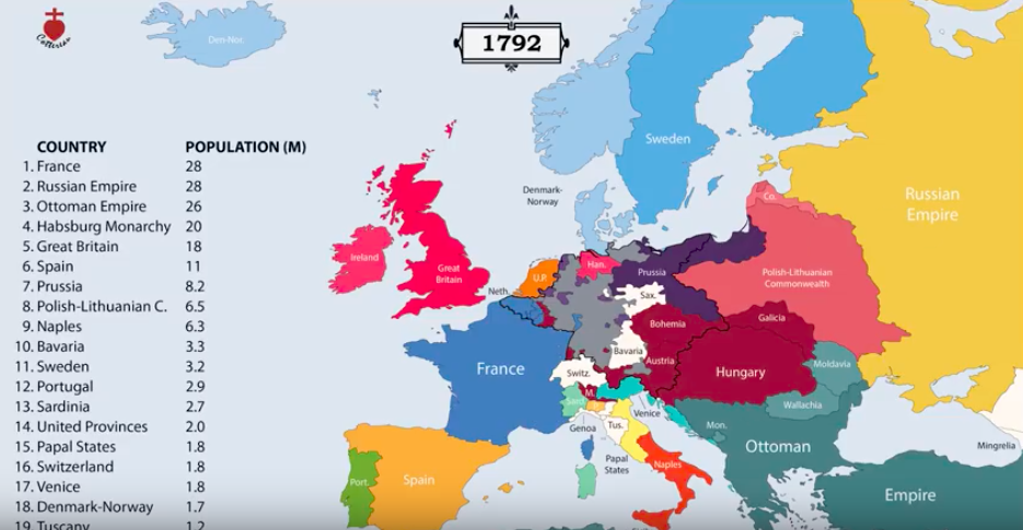 The Entire History Of Europe From 400 BC To The Present In A 12-Minute Animated Video