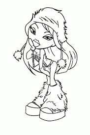 Bratz dolls free printable coloring pages