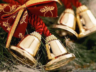 christmas ornament bells wallpaper