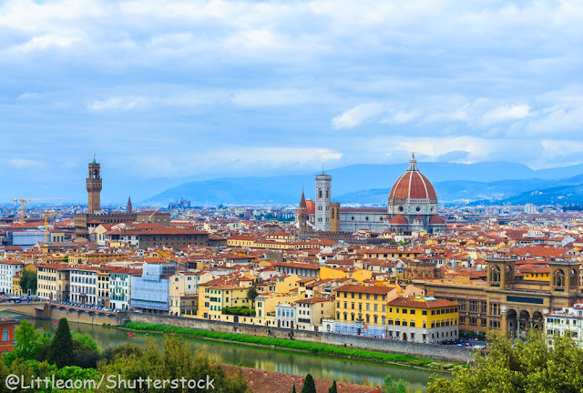 fotografia com visão geral de Florença com o Domo ao fundo
