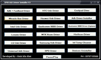 OMH Aio Driver Installer V3 USB drivers | Download all mobiles usb Drivers