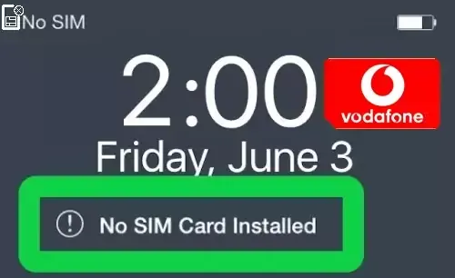 How To Fix Vodafone SIM Card No SIM Card Installed Error Problem Solved