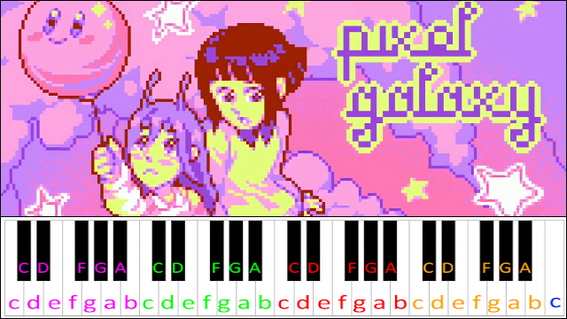 Pixel Galaxy (Snail's House) Piano / Keyboard Easy Letter Notes for Beginners