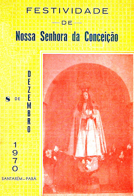 PROGRAMA DA FESTA DE NOSSA SENHORA DA CONCEIÇÃO - 1970 - CAPA