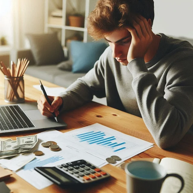 Young person at desk exploring entry-level finance jobs in 2025.