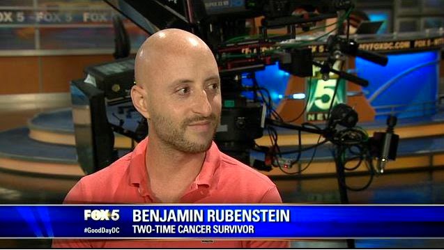 Cancer survivor Benjamin Rubenstein interviews on FOX 5 DC's "Good Day DC" about First Descents