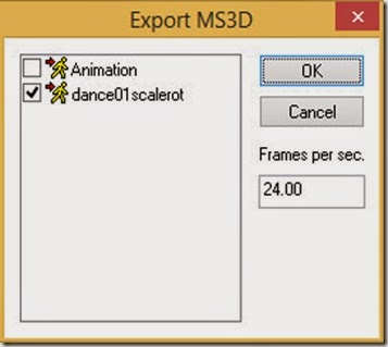 Export as MS3D