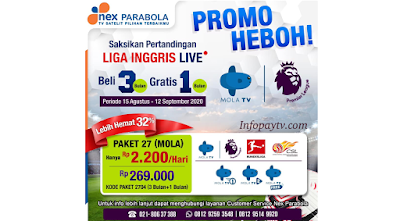 Promo Paket Mola 3 Bulan Gratis 1 Bulan (Total 4 Bulan)