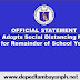 Official Statement: DepEd Adopts Social Distancing Measures for Remainder of School Year