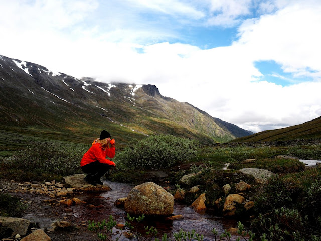 Jotunheimen, nefiltrovaná voda, Norsko, příroda, trek