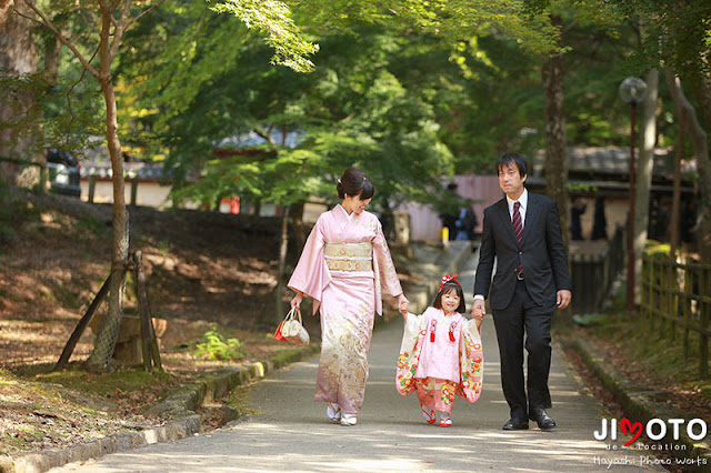 手向山八幡宮での七五三の出張撮影