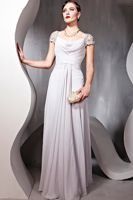 prom dress with cap sleeves