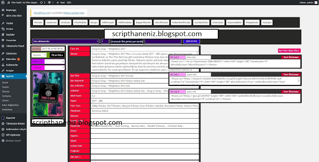 Wordpress 2 Adet Kesin Çalışan Film Botları İndir 2017