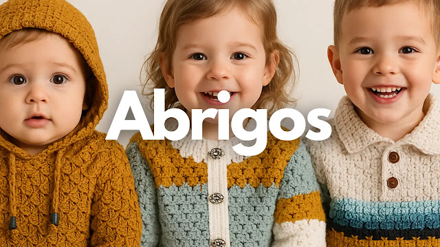 Crochetando para Pequeños: Descubre 3 Diseños Irresistibles de Abrigos Infantiles