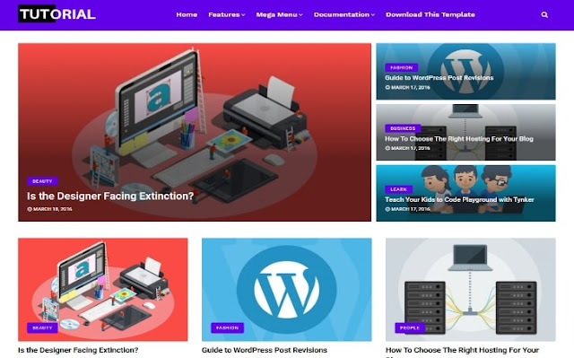 Tutorial Blogger Template Free Download