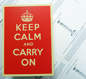 Keep Calm and Carry On postcard