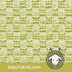 Knit Purl 26: Basketweave | Easy to knit #knittingstitches #knittingpatterns
