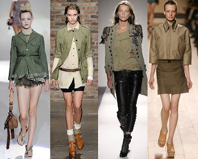 Trendy and the Perfect Military Fashion Clothing 2012