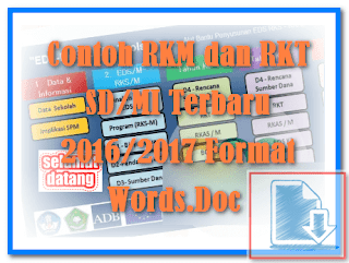 Contoh RKM dan RKT SD/MI Terbaru 2016/2017 Format Words.Doc 