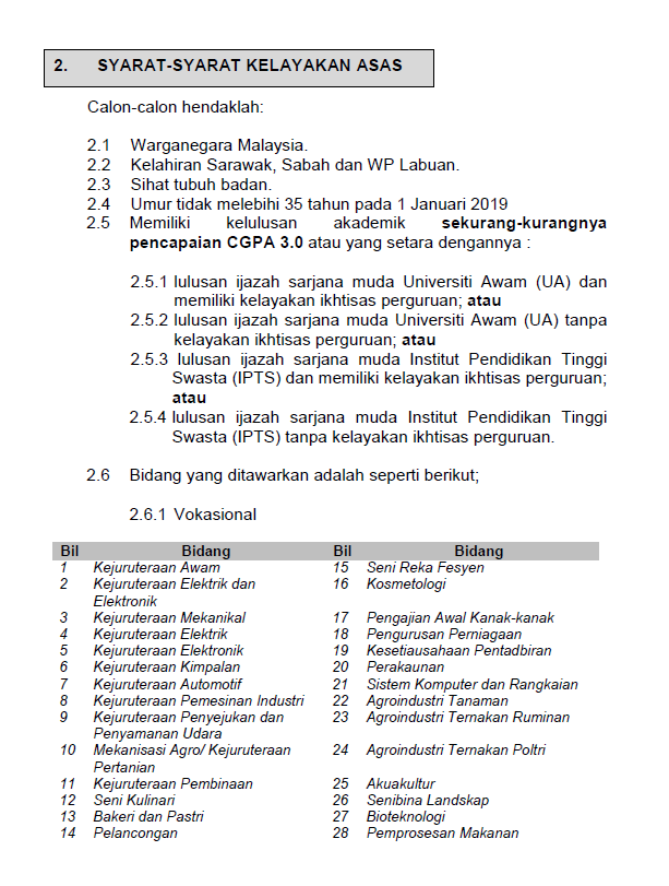 Surat Permohonan Kolej Vokasional - Contoh 36