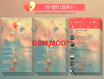 MI BBM Mod V2.12.0.9 Couple Theme + BBM2