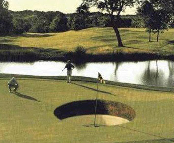 Some of the golfer think this big whole was made by the UFO