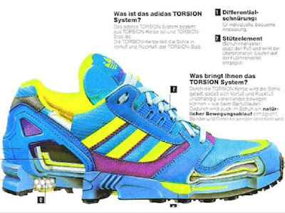  adidas Werbung Katalog das Torsion System ZX 8000 C 1989