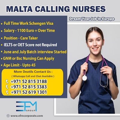 Malta Calling Nurses - Dream Your Job in Euro