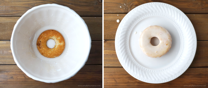 Enjoy Frosted Sugar Cookie Donuts or Reese's Peanut Butter Cup Donuts at home with this simple baked donut recipe! #DelightfulMoments