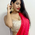 Red Saree Cleavage Show