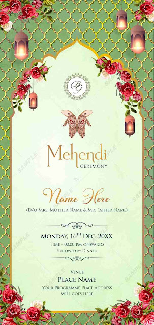 mehendi invitation card, mehendi ceremony invitation card, invitation card for mehndi, mehandi, mehndi, mehendi, invitation, card
