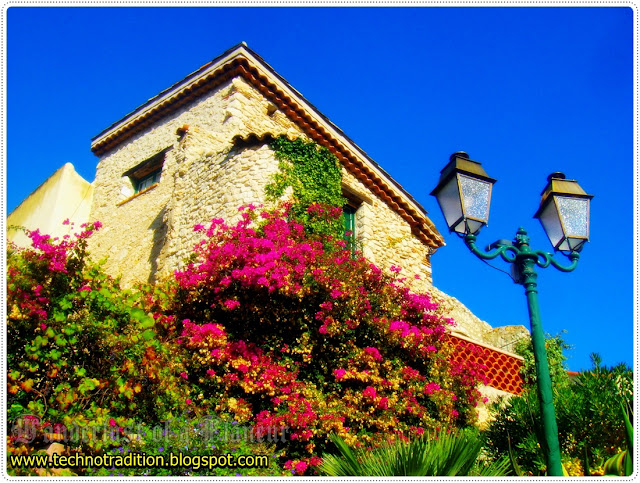 Antibes France Traditional House and Lamps