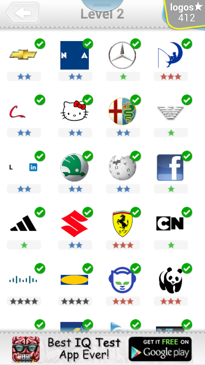 Logo Quiz Level 2 Cheat Sheet