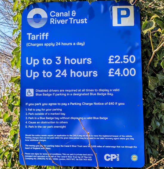 Startop's End car park charges