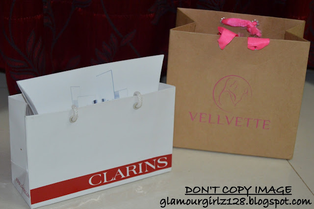 Goodie bags from Clarins