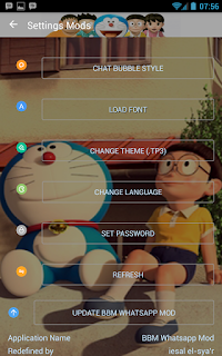 Download BBM MOD Doraemon Versi Terbaru v3.0.1.25 APK